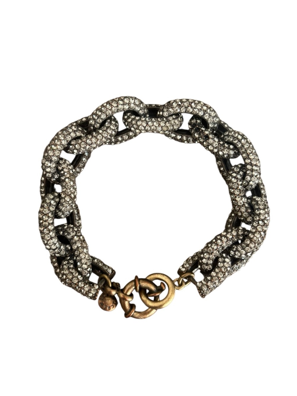 J. Crew Pave Crystal Chain Bracelet - Picture 2 of 3